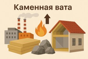 Каменная вата: свойства, производство, применение