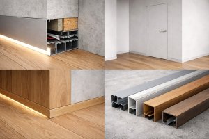 Плинтус скрытого монтажа: особенности, назначение и применение в современном интерьере