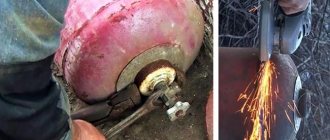 Safe disassembly of a propane tank