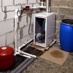 Diesel boiler for heating a private house
