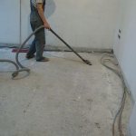 Photo - Preparing the base for laying insulation under a warm water floor