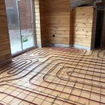 Photo - heated floor in a frame house