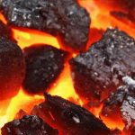 как горит уголь
