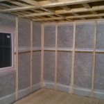 Does mineral wool change its characteristics when it gets wet on the walls?