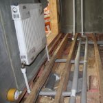 Heating system installation.