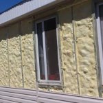 External insulation for facade finishing