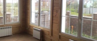 heating in a wooden house with gas