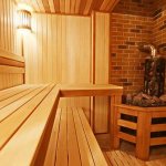 The steam room is a place to relax both body and soul