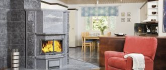 Stove in a Finnish house