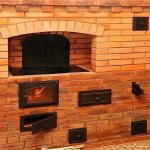 brick stoves for wood-burning cottages