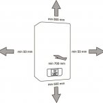 Расстояние от стен до корпуса отопителя