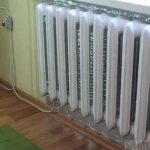 Homemade heater from a heating radiator