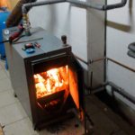 Soviet solid fuel boiler