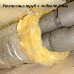 Thermal insulation of external pipelines, choice of material
