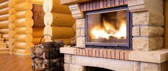 installing a fireplace in a wooden house