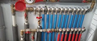 Installed manifolds for water distribution