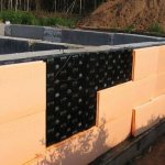 Insulation of the foundation with penoplex